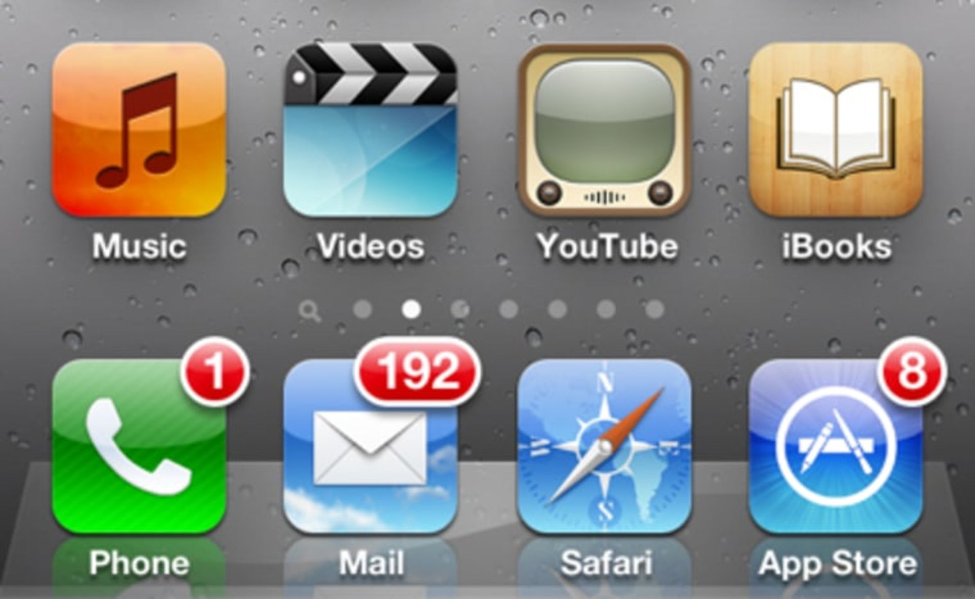 آیکون یوتیوب اولیه در آیفون